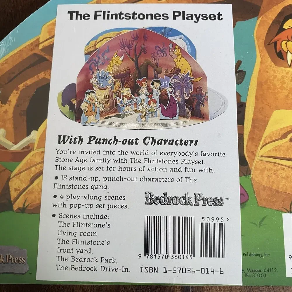 New The Flintstones Playset Punch Out Characters by Jon Z. Haber Hardcover
